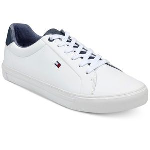 Tommy Hilfiger Unisex Iconic Court Casual Sneakers White Size 1 M US